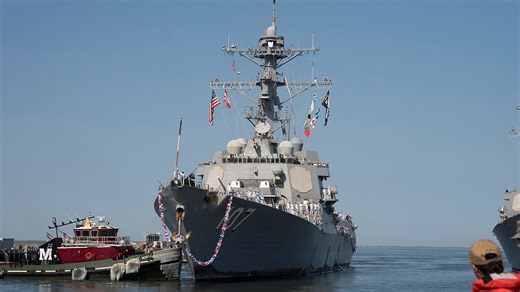 Navy destroyer deployed to support US-Mexico border mission