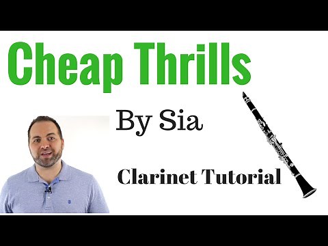 Cheap Thrills - CLARINET Tutorial