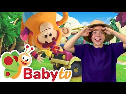 Follow the Monkey 🐵 | Giggle Wiggle Action Song | BabyTV Dance & Rhymes