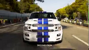 1.3K views · 35 reactions | Classic Shelby colors  Shelby F-150 Super Snake Sport wrapped in Custom shelby racing stripes and decals DM us to standout on this urban jungle  | Second Skin Industries | Facebook