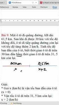 Toán 9 - 2k12 xps - Chương 1: Phương Trình và Hệ Phương Trình - Phần 3: Toán thực tế lập PT (Bài 9)