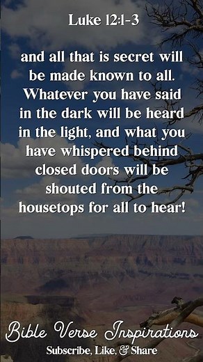 The time is coming when everything that is covered up will be revealed, Bible Study Luke 12:1-3