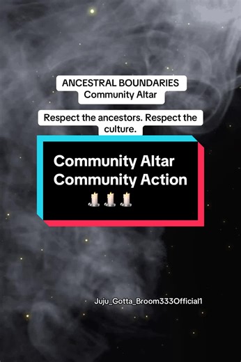 Don’t get quiet now. This was never all talk. Let’s keep that same energy! 🔥🔥🔥🔥🔥 If you’re new here, understand this clearly: we do the work! Hoodoo is active practice, stewardship, and movement not aesthetics, not commentary, not access. ✨✨✨✨ ANCESTRAL BOUNDARIES · COMMUNITY ALTAR 🕯️🕯️🕯️ This is a working altar, not a performance space. All are welcome who come in peace. It is dedicated to: • Economic justice • Social justice • Human rights • Protection of ancestral traditions and livin