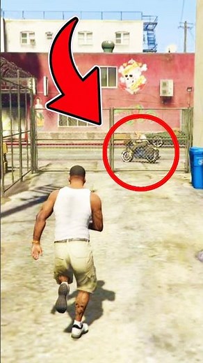 Something VERY WEIRD happens if you FOLLOW FRANKLIN'S STOLEN MOTORCYCLE in GTA 5 🧠😱