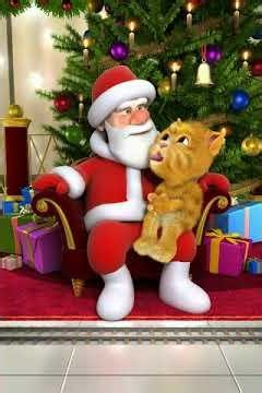 Talking Santa calls Ginger a ganga #talkingtom #funny #kidsgame #cat