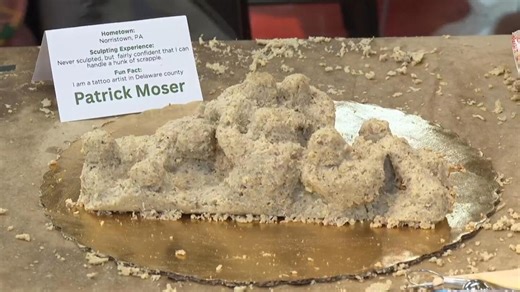 Scrapple sculpture contest winner prevailed in Eagles country by putting the pig into pigskin