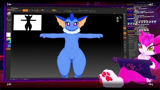 [VRC] Avatar creation - Feesh - playing with the face till i like it