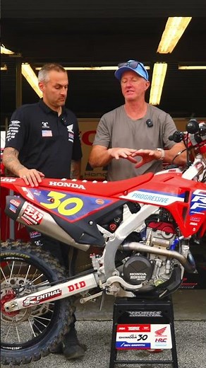 "What has evolved as far his engine package from last year at #Supercross?" Shimoda's #Honda CRF250R