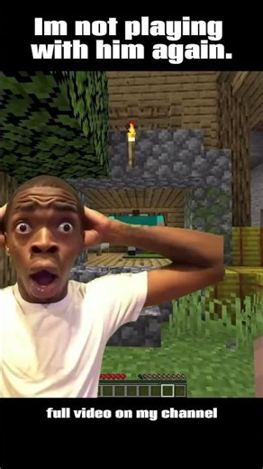 I CANT PLAY WITH HIM! #shorts #minecraft #minecraftshorts #bro #warden #nether #netherite