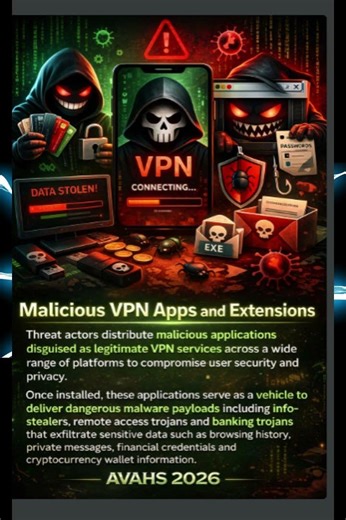 MALICIOUS VPN APPS AND EXTENSIONS
