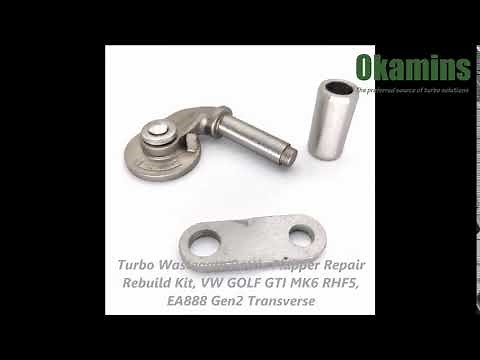 Turbo Wastegate Rattle Flapper Repair Rebuild Kit, VW GOLF GTI MK6 RHF5, EA888 Gen2 Transverse