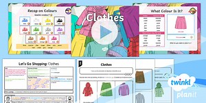 French: Let's Go Shopping: Clothes Year 6 Lesson Pack 3