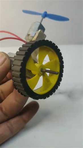 mini generator with dc motor #tech #project #science #dcmotor