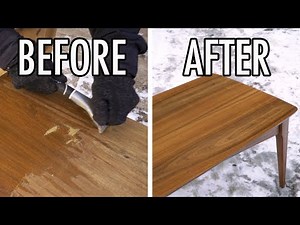 Repair and Refinish a Mid Century Coffee Table | Thrift Store Rescue #27