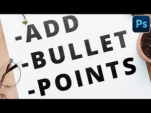 QUICKLY Create Bullet Points In Photoshop (UPDATED)