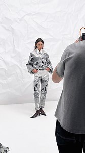 The denim collection from FW24 includes icy blue shades and cool grayscale tones, ushering in a cooler season. Preview the collection online. Photographer: @lorenzoformicola Videographer: @alexandrejoux Stylist: @michelebagnara Models: @rosakirakosian Make-up: @ricky_morandin Hair: @gab_marozzi #PORTS1961 | Ports 1961