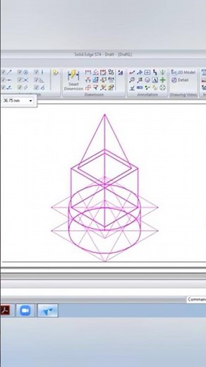 Combination of three Solids: Isomertric Projection #isometric #engineeringdrawing #caed #vtu