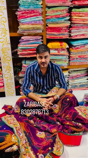 1.3K views · 76 reactions | Chunri Design For order- 8302876713 Showroom- @zaribase_jhunjhunu #chunri #pila #pomcha | Zari Base Jhunjhunu | Facebook