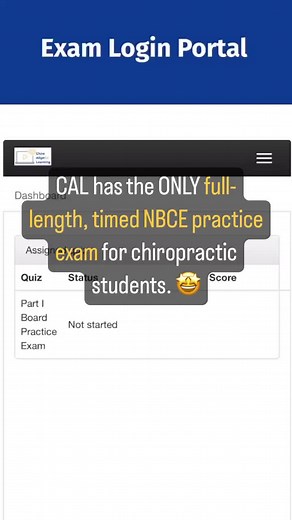 ‼️Calling all Chiro students ‼️ What if you could walk into your NBCE Board Exam feeling like a G 😎 because you know exactly what it’s like to take a full-length, timed board exam? Well you can. Our practice exams at Chiro AlignEd Learning are exactly that: ⏳Full-length and timed to simulate your actual time restrictions 💻 Administered electronically just like the real NBCE Board exams 👍 Formatted with multiple choice questions to mirror the real deal 6️⃣ The same number of sections as your a