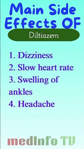 Diltiazem Heart Medicine Side Effects