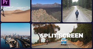 Multicreen Slideshow | Split Screen Opener | Youtube Gallery MOGRT for Premier Pro