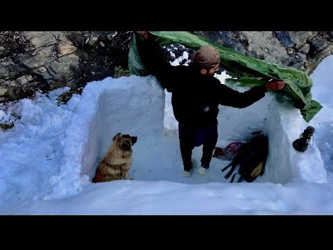 I Was Trapped in a Snowstorm!Watch How I Survived!” #asmr #Alone