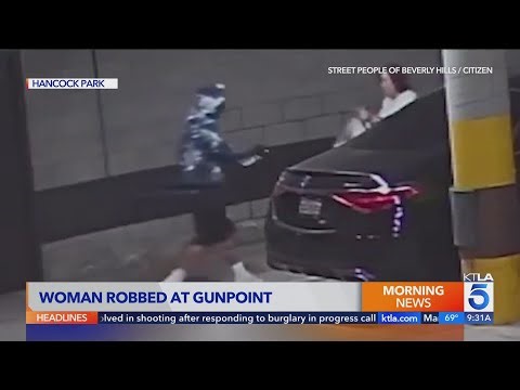 Woman robbed at gunpoint in caught-on-video incident