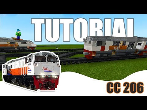 Minecraft Tutorial on Making Train CC 206 Version of Bhisma Putra Wiskan