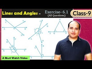 Lines and Angles Class 9 | NCERT Chapter 6 Exercise - 6.1 (All Questions) | CBSE
