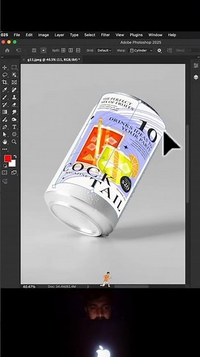 Adobe photoshop 2025 tips | create a soda can texture For beginner #photoshoptutorial
