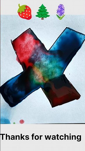 Creative 'X' Dot Art with Flower Painting | Satisfying Brush Art