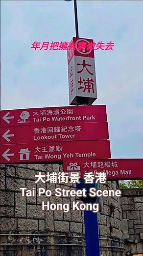 大埔街景 香港 Tai Po Street View Hong Kong