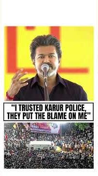 Tamil Nadu CM Vijay's BIG Charge Over The #Karur #vijay #tamilnadu