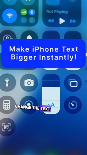 28K views · 424 reactions | Quickly Change Text Size on Your iPhone #iPhoneTips #AppleHacks #iOS18 #TechTricks #TextSize #ControlCenter #iPhoneSettings #AccessibilityFeatures #Productivity | Hector Daniel Chavez | Facebook