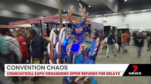 4.8K views · 49 reactions | Cosplay convention organisers are offering refunds to angry fans after major crowd capacity issues on its opening day. Hundreds of ticket holders were denied entry to Jeff’s Shed after waiting in line for up five hours. 7NEWS at 6pm | More local news: www.7news.com.au/news/vic #7NEWS | 7NEWS Melbourne | Facebook