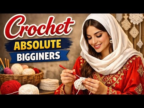 Crochet Absolute Beginners | Crochet Tutorial | Easy Step by Step Guide[trending_knitting & crochet]