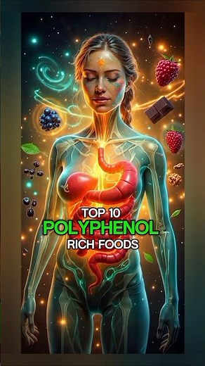 Top 10 Polyphenol-Rich Foods for Longevity & Gut Health 🌿✨#shortsfeed #guthealth #polyphenols #facts