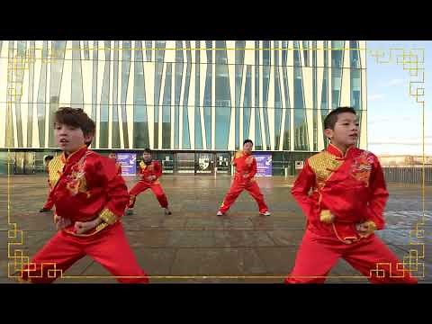 Chinese dance group boys dance