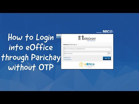 How to Login into eOffice through Parichay without OTP