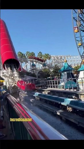 The Incredicoaster LAUNCH Is WILD 💥🎢 Disney California Adventure! #disney #rollercoaster #shorts