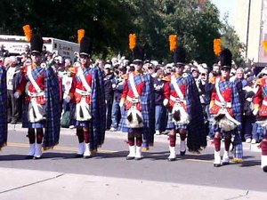 Notre Dame Football against Washington, Irish Guard turning into tunnel