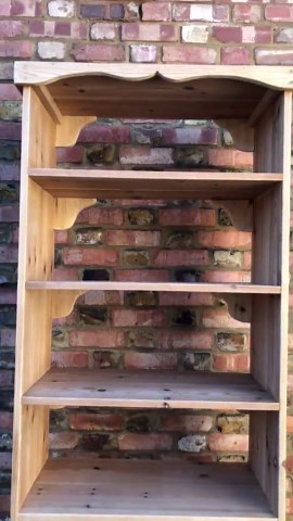 Solid Pine Reclaimed Wood Large Bookcase | Bookshelf | Storage | Display Unit - Etsy