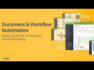 elDoc - Access Control & Permissions | Document & Workflow Automation Tutorial