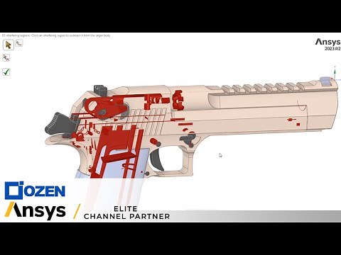 Firearms simulation in Ansys: Part 1 - Geometry cleanup in Spaceclaim