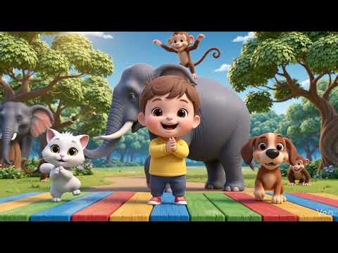 Bumpy Bumpy Boom! 🎵 Codey’s Playground Dance with Animals | 3D Kids Animation