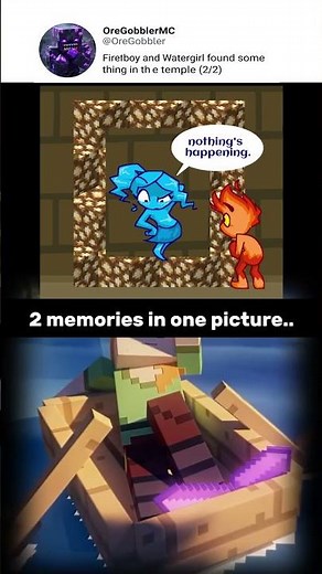 2 Memories in One Picture: Minecraft and Fireboy & Watergirl. #funny #pov