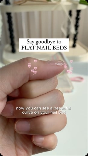 Ersa Nails | Designer Handmade Press-on Nails on Instagram: "My flat nail girlies!! This is for you💅🏻 Check out this hack and say goodbye to your flat nail beds and say hello to beautiful curve!!!🥹💗 What kind of tutorials you wanna see next? Let us know in the comments 💭 #pressonnails #pressons #nailart #diynails #nailinspo #"