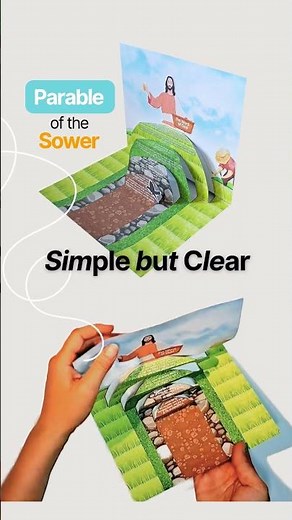 Parable of the Sower Craft Printable Bible Activity for Kids #sundayschoolcraft #parableofthesower