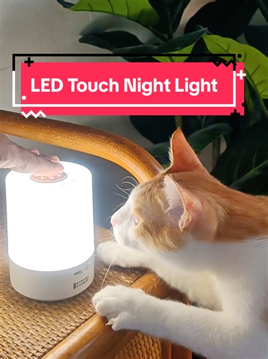LED Touch-Sensitive Bedside Lamp for Cozy Lighting
