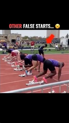 The Biggest False Start Debate on Track 😳 #shorts #sports #athletics #track #olympics